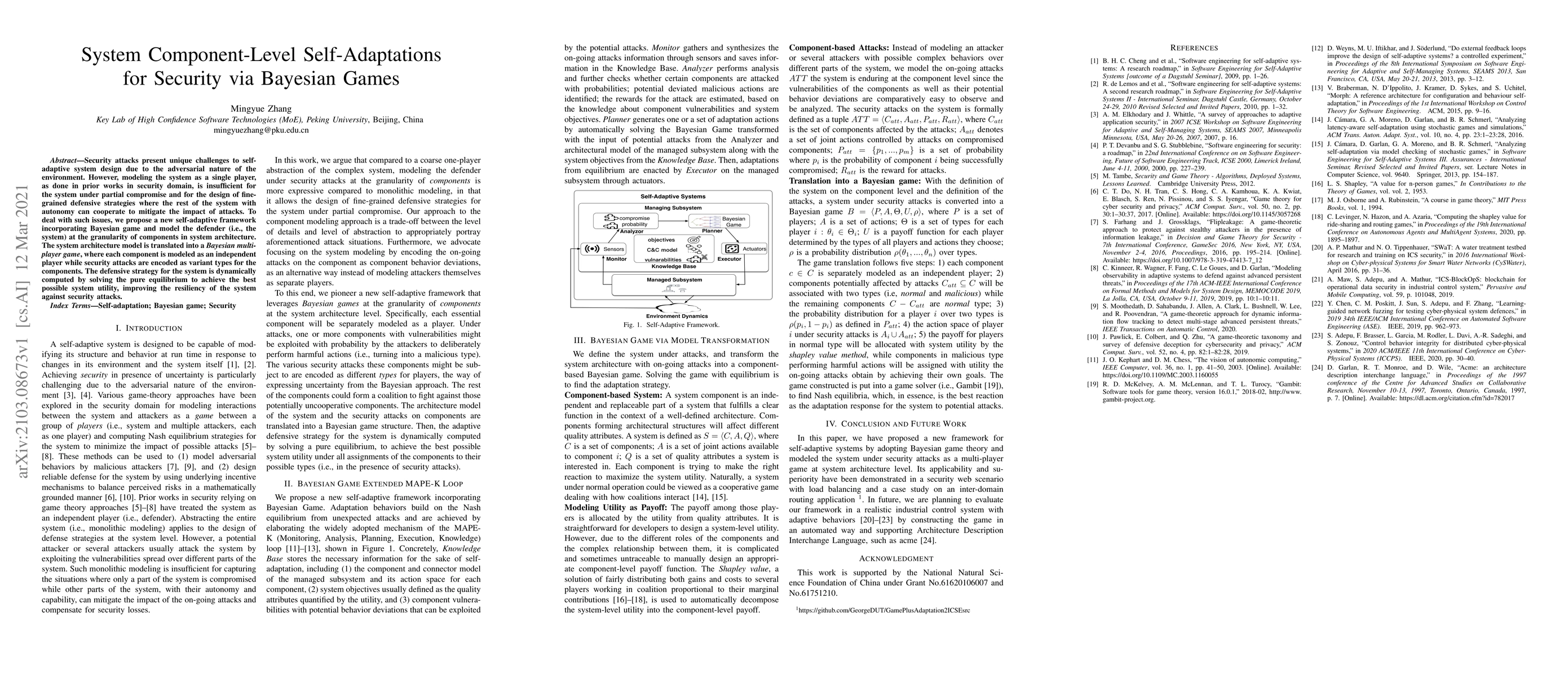 Thumbnail for System Component-Level Self-Adaptations for Security via Bayesian Games