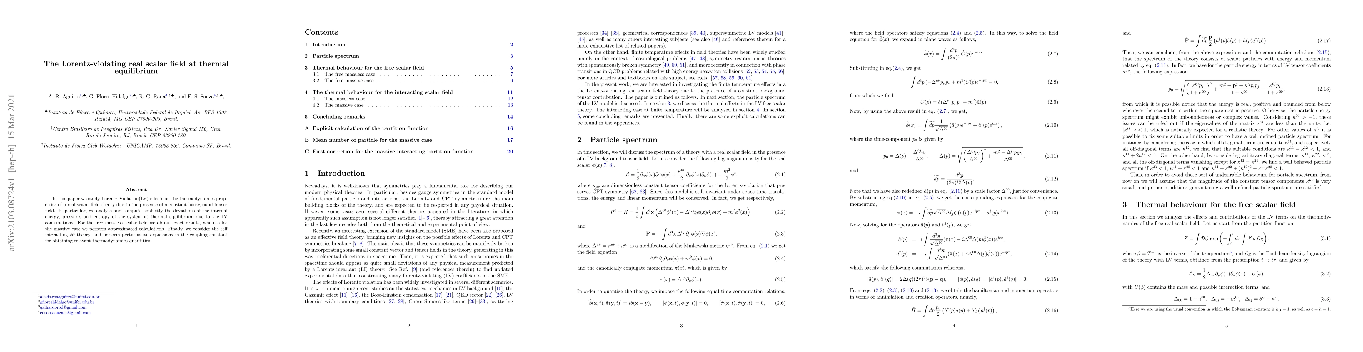 Thumbnail for The Lorentz-violating real scalar field at thermal equilibrium