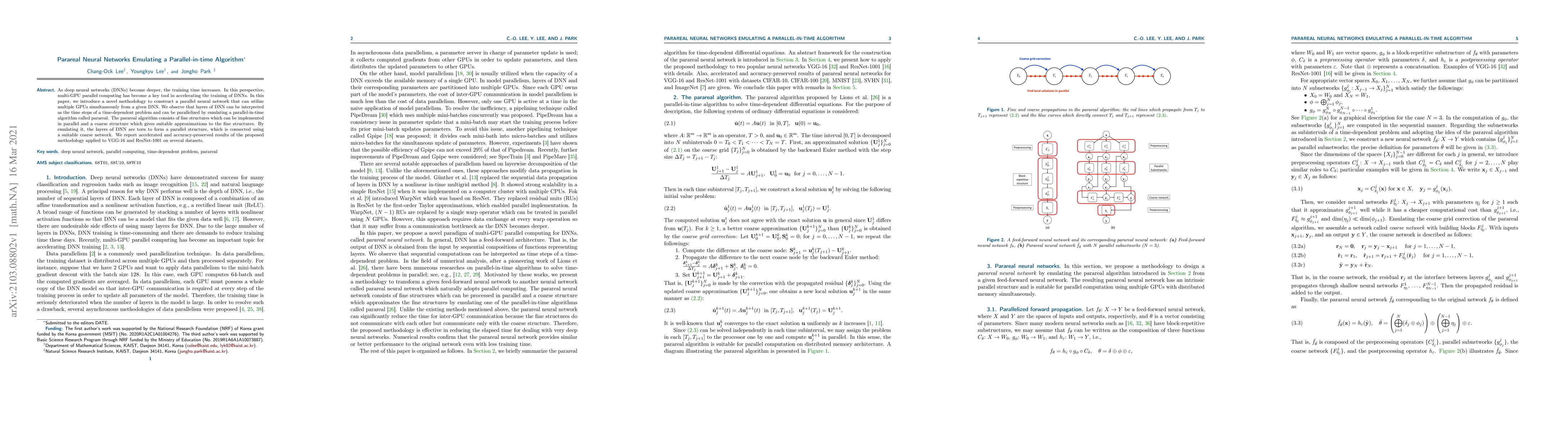 Thumbnail for Parareal Neural Networks Emulating a Parallel-in-time Algorithm
