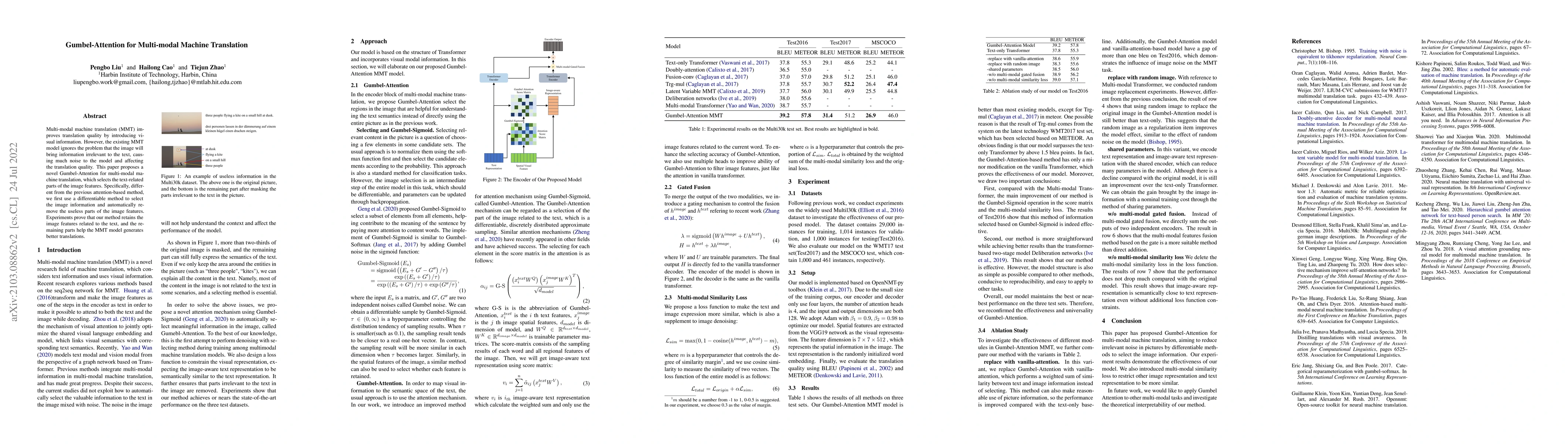 Thumbnail for Gumbel-Attention for Multi-modal Machine Translation