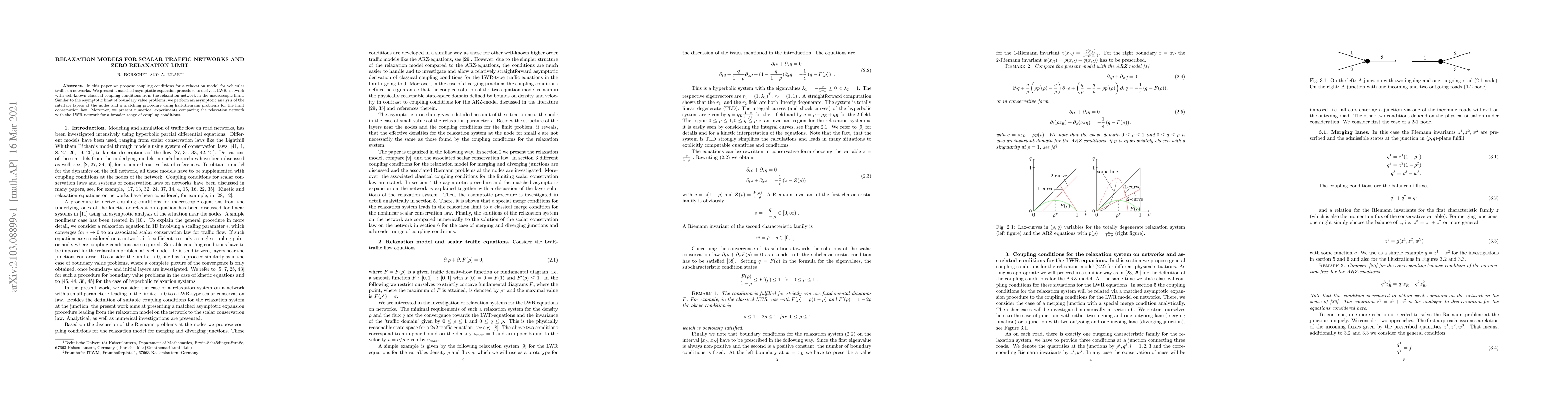Thumbnail for Relaxation models for scalar traffic networks and zero relaxation limit