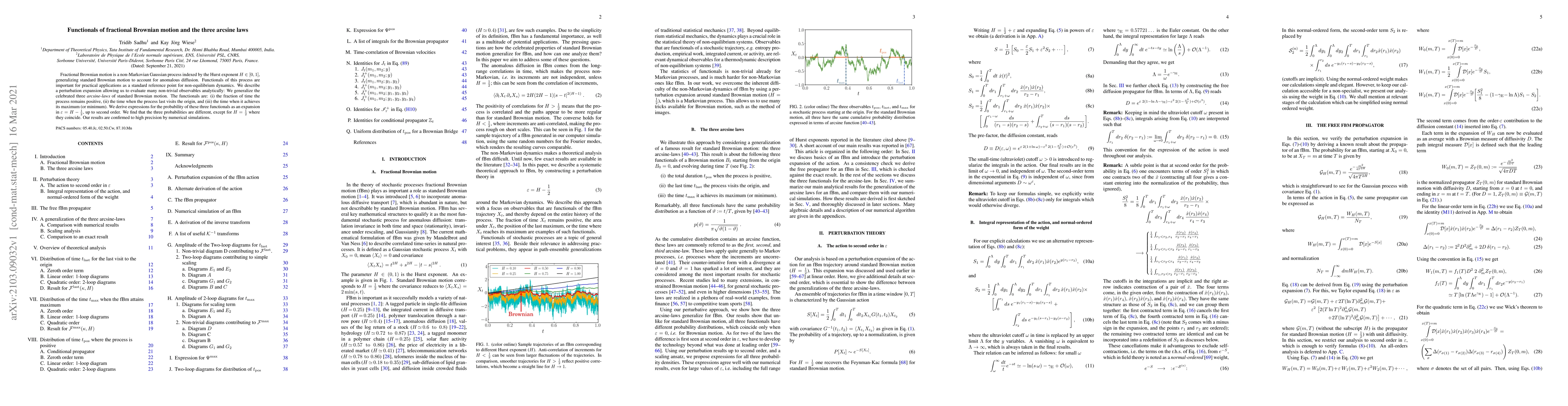 Thumbnail for Functionals of fractional Brownian motion and the three arcsine laws