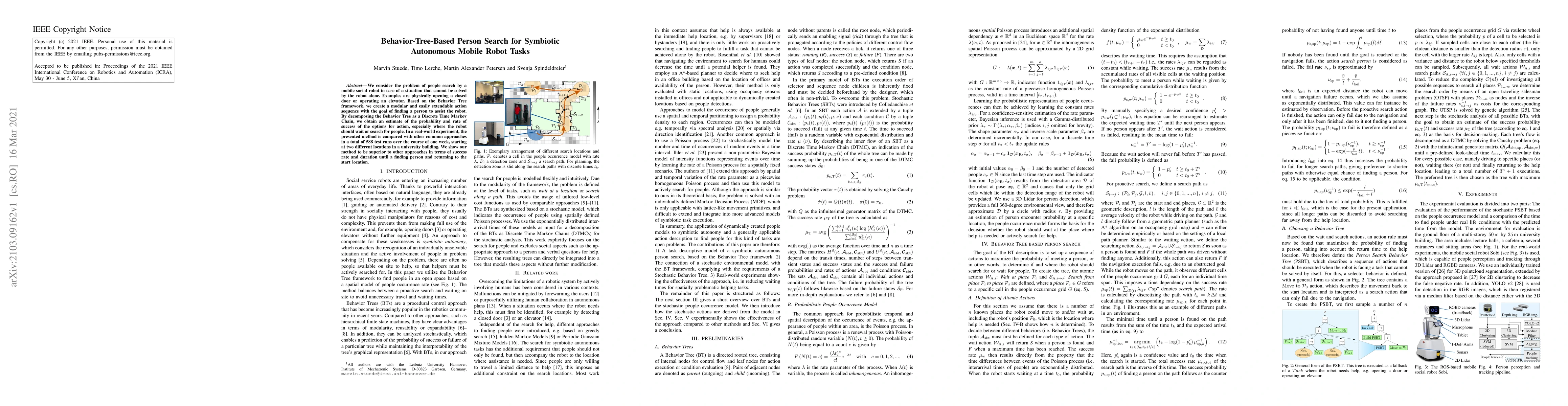 Thumbnail for Behavior-Tree-Based Person Search for Symbiotic Autonomous Mobile Robot
  Tasks