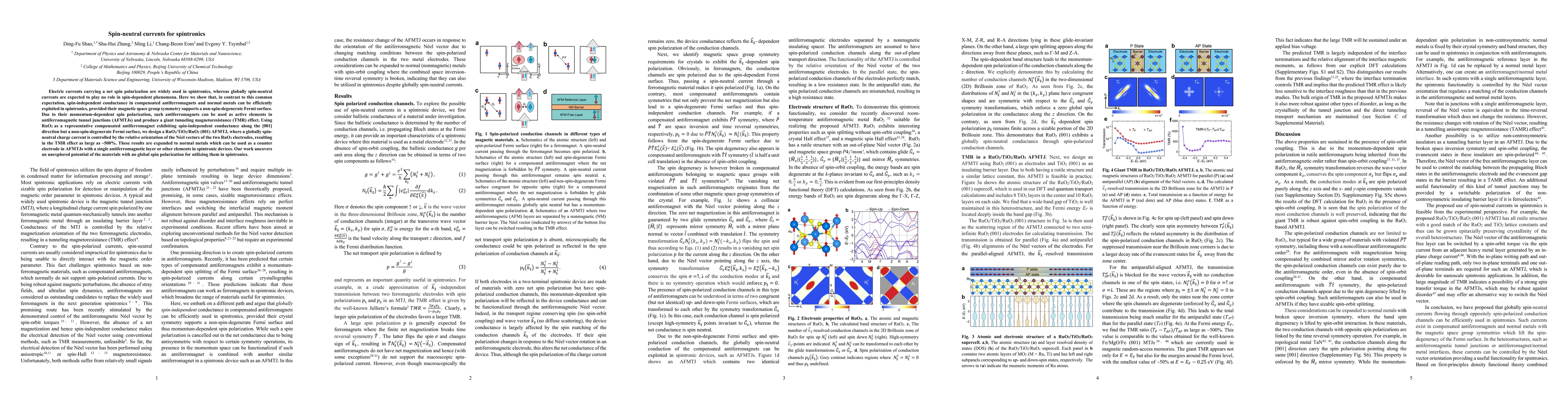 Thumbnail for Spin-neutral currents for spintronics
