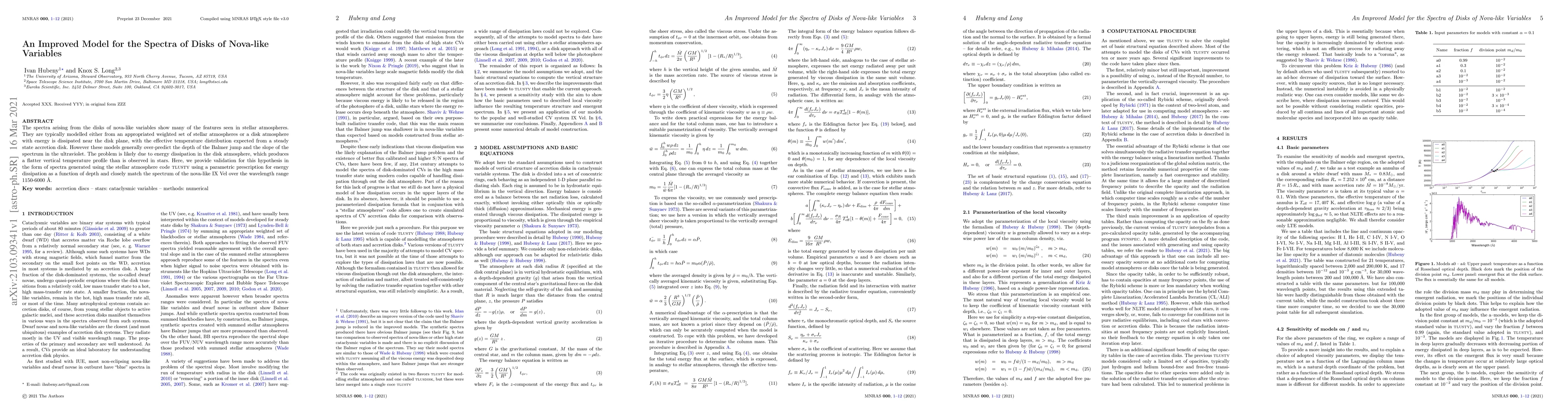 Thumbnail for An Improved Model for the Spectra of Disks of Nova-like Variables