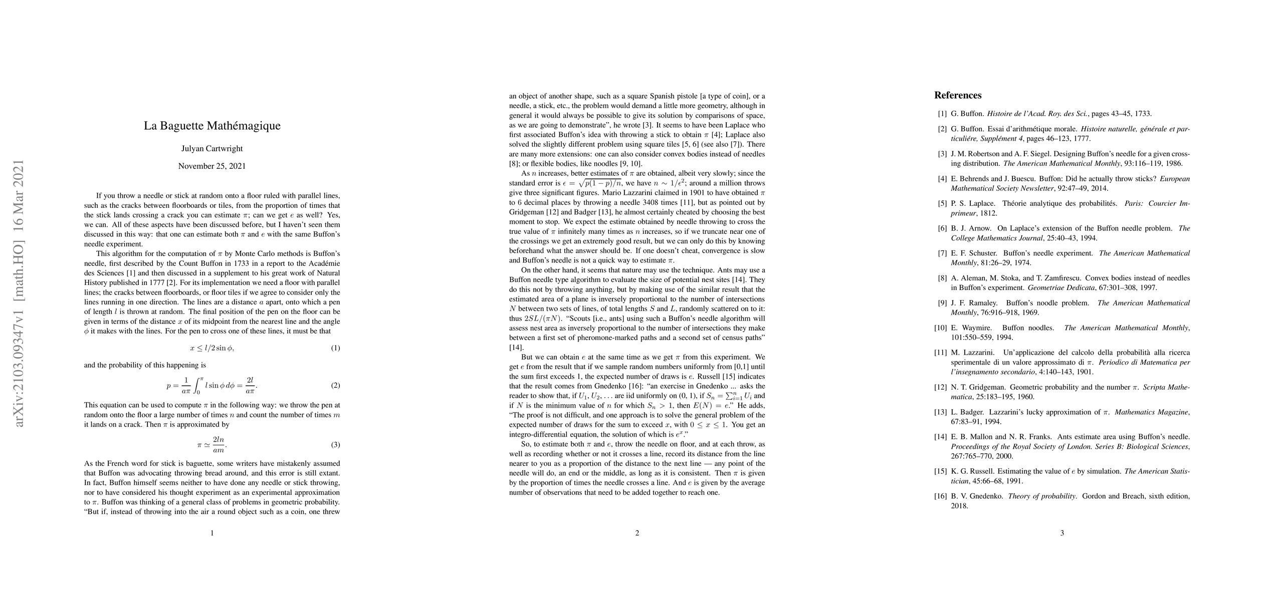 Thumbnail for La Baguette Math\'emagique