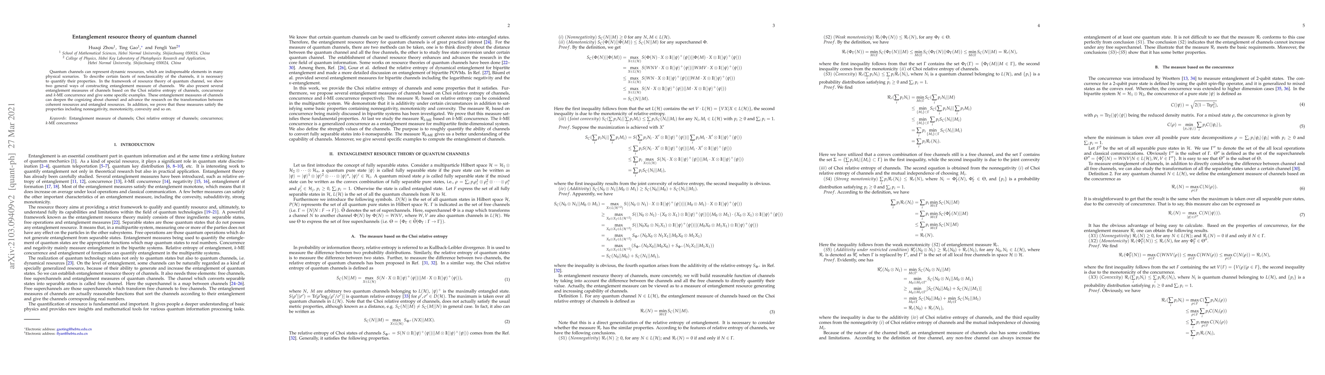 Thumbnail for Entanglement resource theory of quantum channel