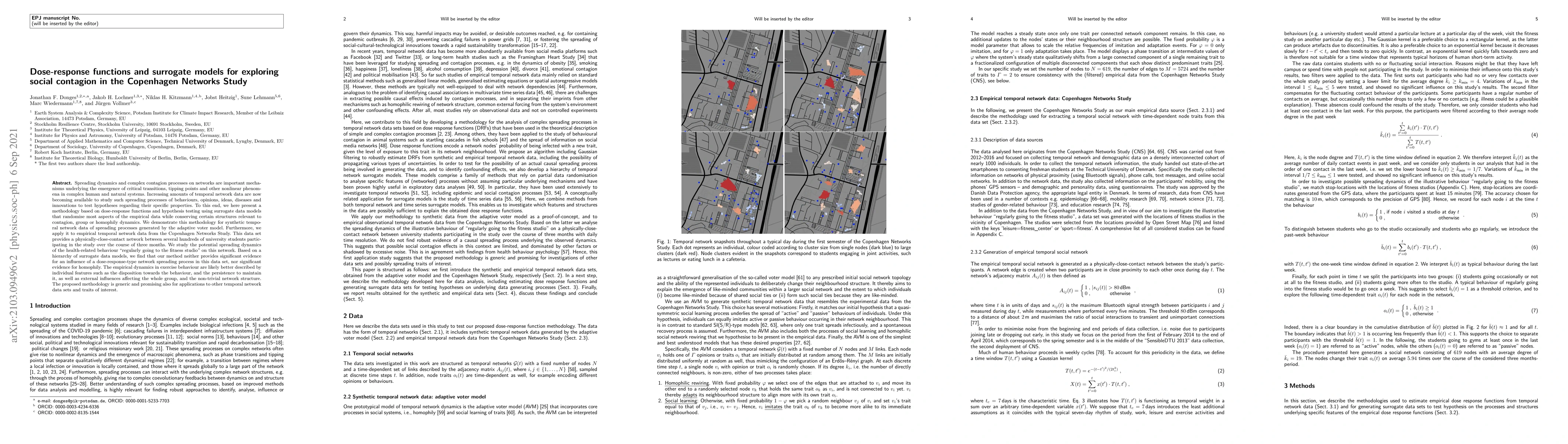 Thumbnail for Dose-response functions and surrogate models for exploring social
  contagion in the Copenhagen Networks Study