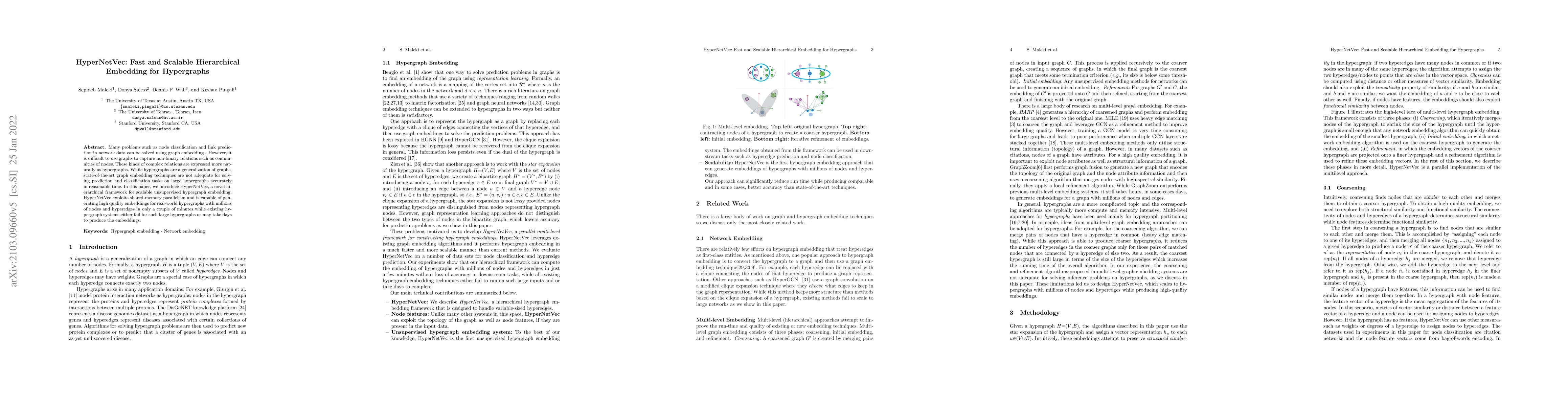 Thumbnail for Scalable Hypergraph Embedding System