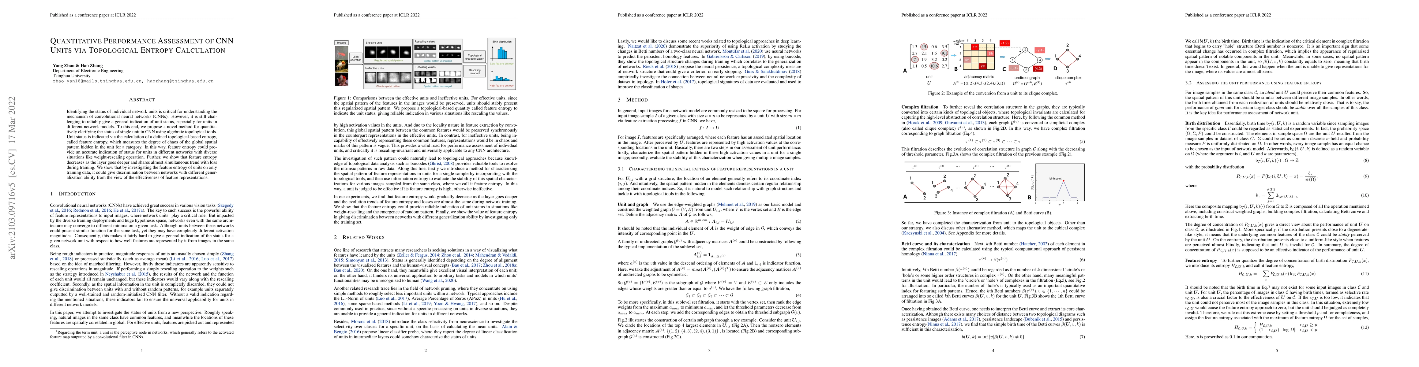 Thumbnail for Quantitative Performance Assessment of CNN Units via Topological Entropy
  Calculation