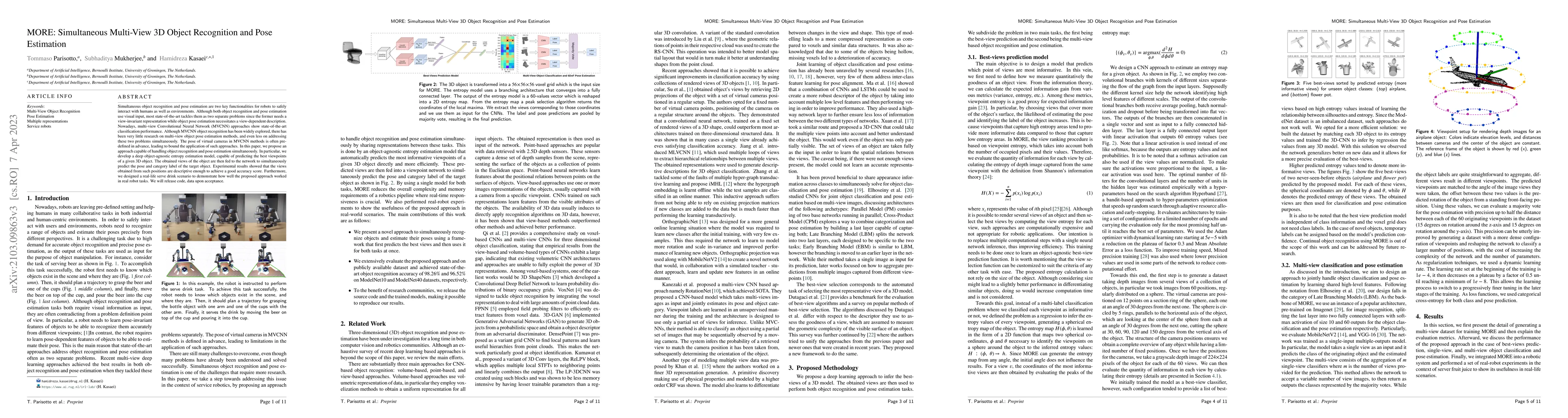 Thumbnail for MORE: Simultaneous Multi-View 3D Object Recognition and Pose Estimation