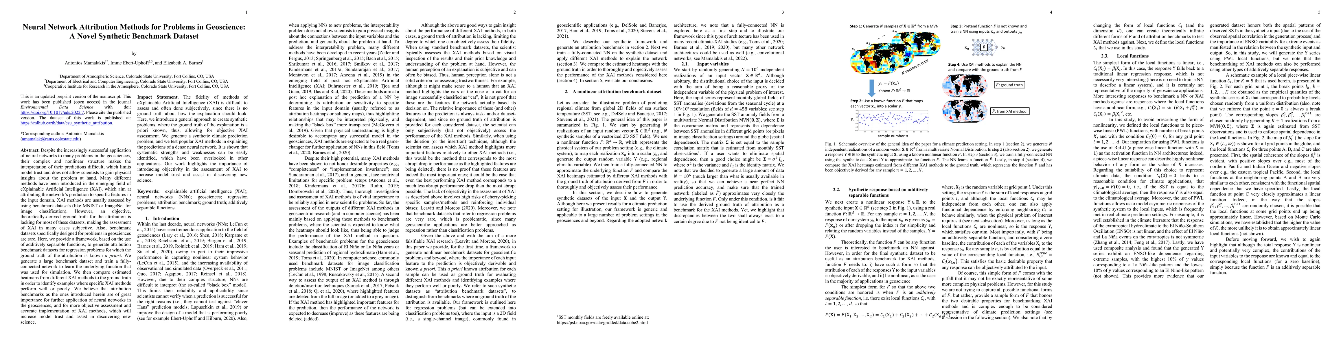 Thumbnail for Neural Network Attribution Methods for Problems in Geoscience: A Novel
  Synthetic Benchmark Dataset