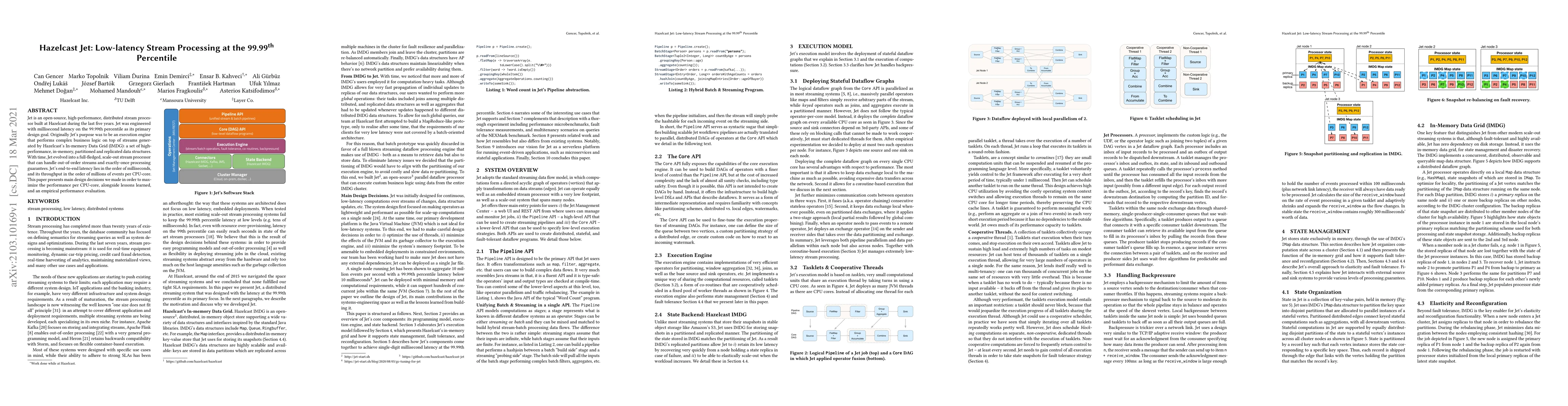 Thumbnail for Hazelcast Jet: Low-latency Stream Processing at the 99.99th Percentile