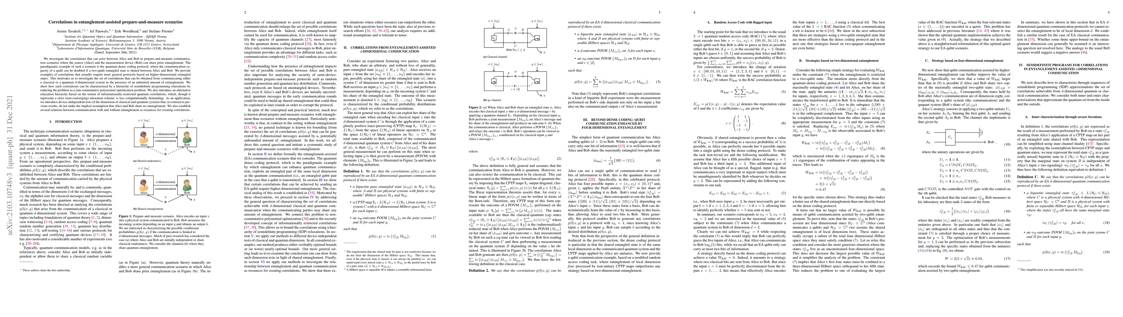 Thumbnail for Correlations in entanglement-assisted prepare-and-measure scenarios