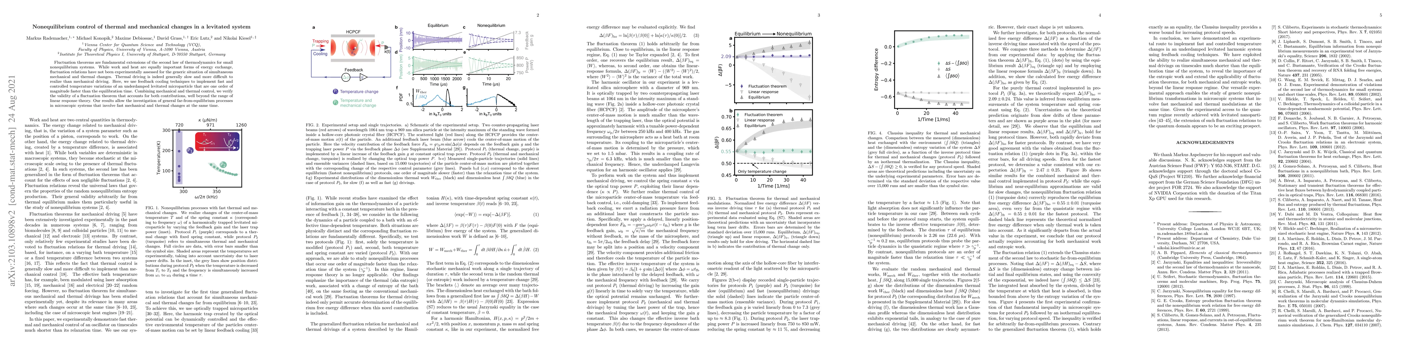 Thumbnail for Nonequilibrium control of thermal and mechanical changes in a levitated
  system
