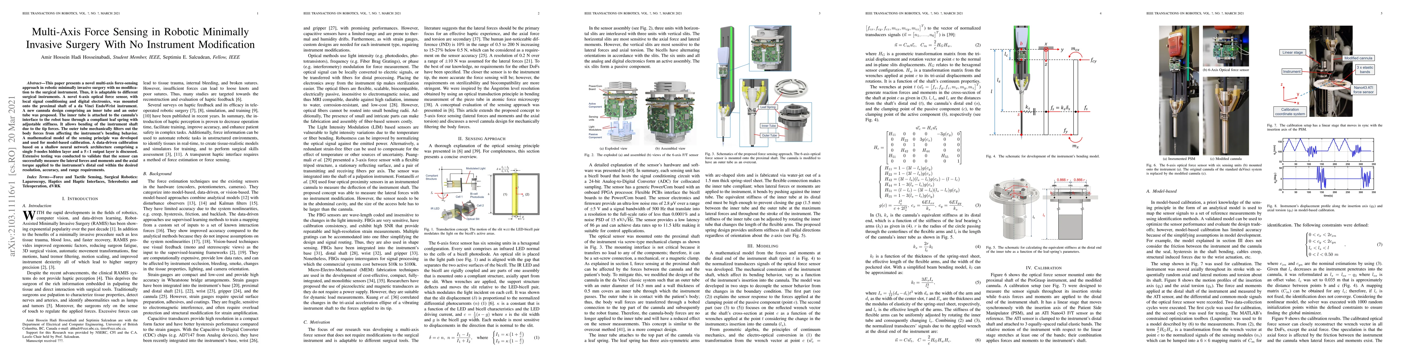 Thumbnail for Multi-Axis Force Sensing in Robotic Minimally Invasive Surgery With No
  Instrument Modification