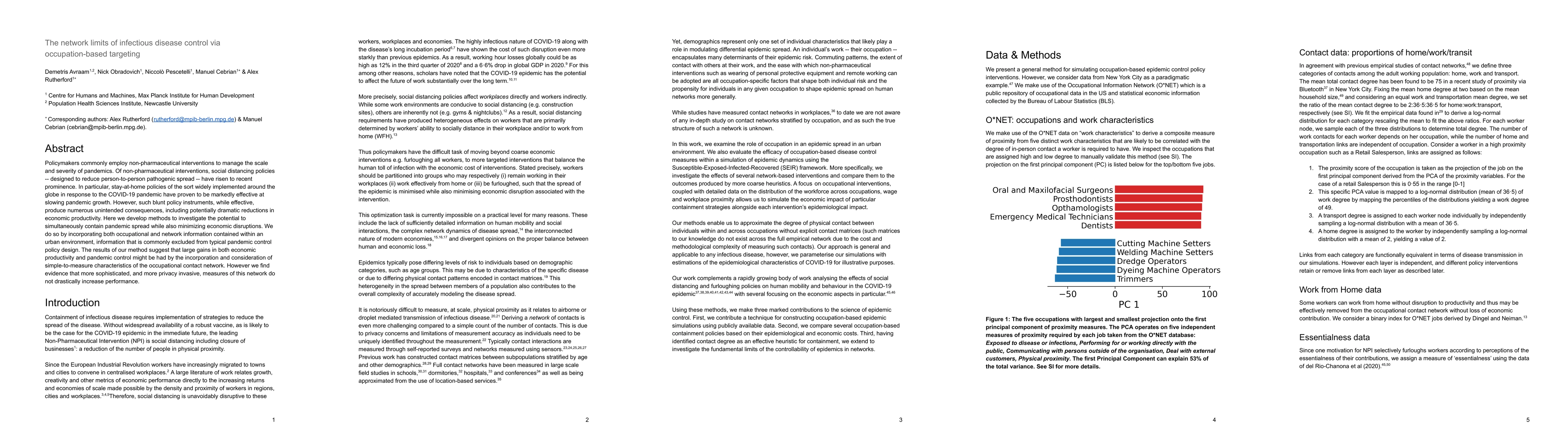 Thumbnail for The Network Limits of Infectious Disease Control via Occupation-Based
  Targeting