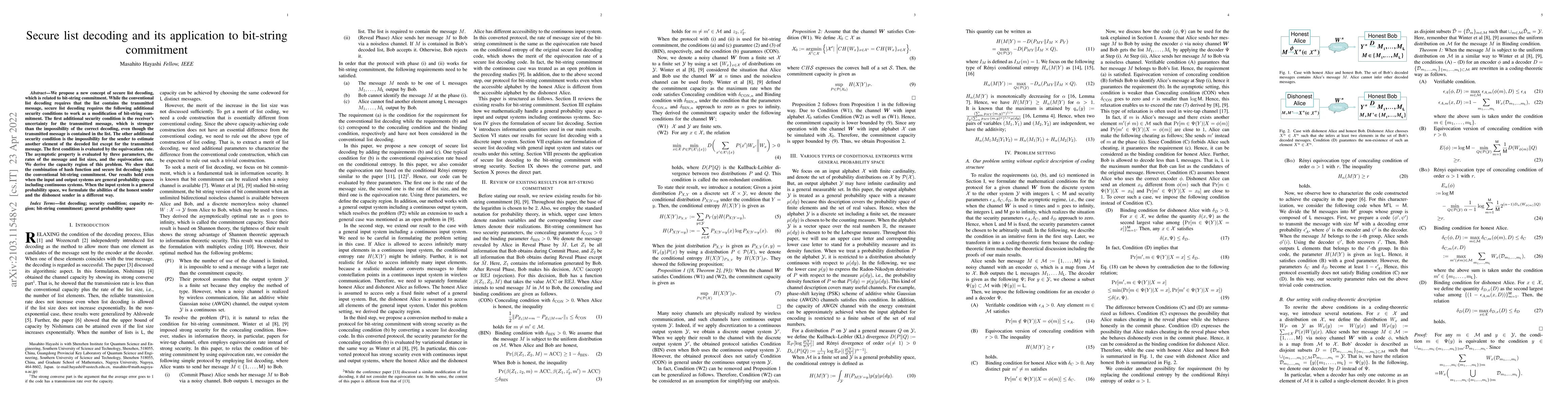 Thumbnail for Secure list decoding and its application to bit-string commitment