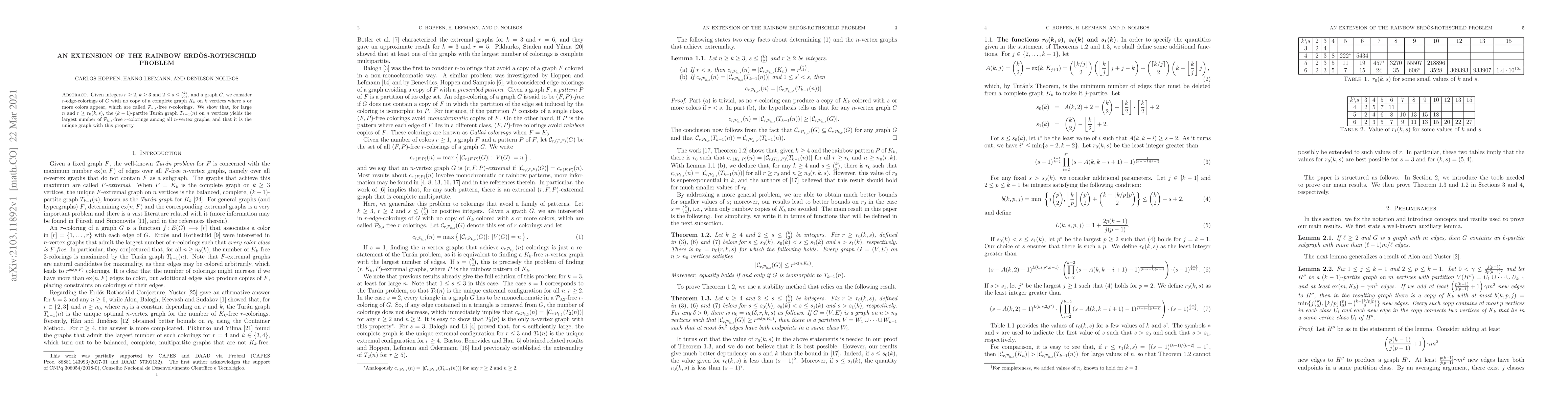 Thumbnail for An extension of the rainbow Erd\H{o}s-Rothschild problem