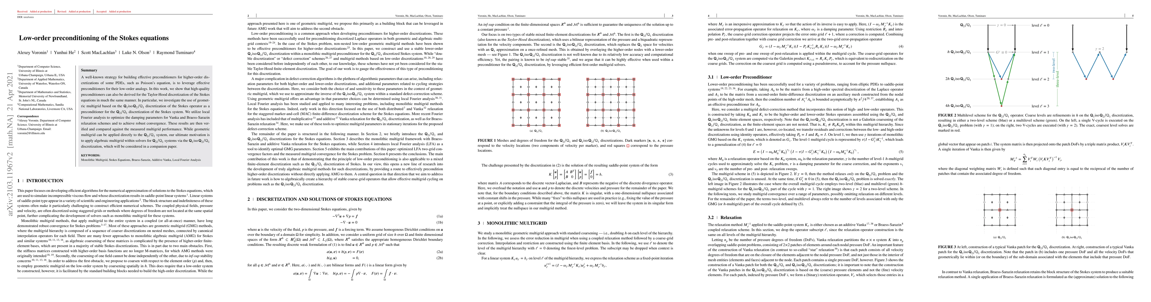 Thumbnail for Low-order preconditioning of the Stokes equations