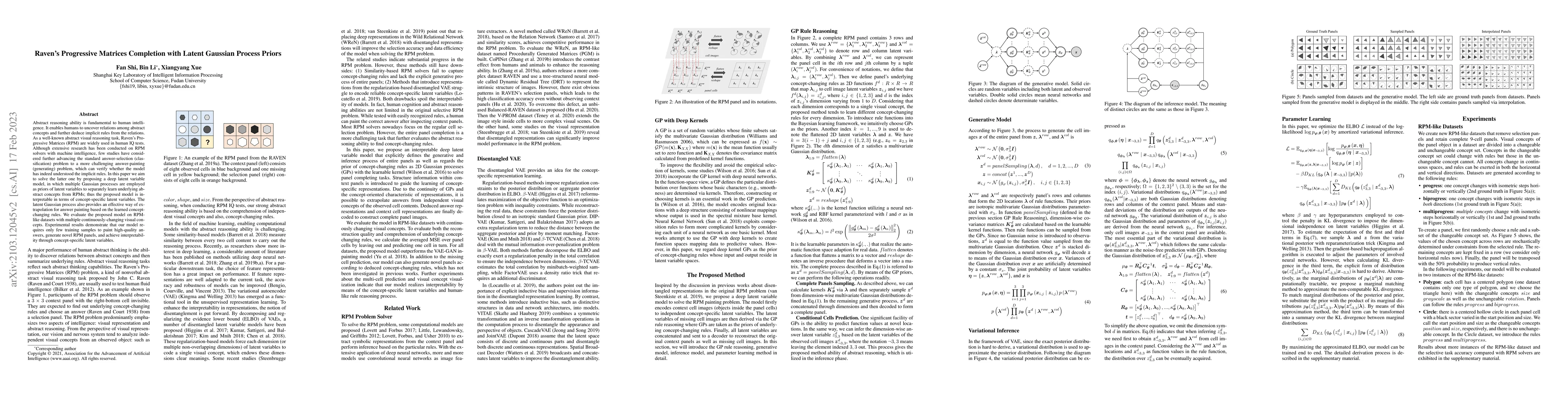 Thumbnail for Raven's Progressive Matrices Completion with Latent Gaussian Process
  Priors