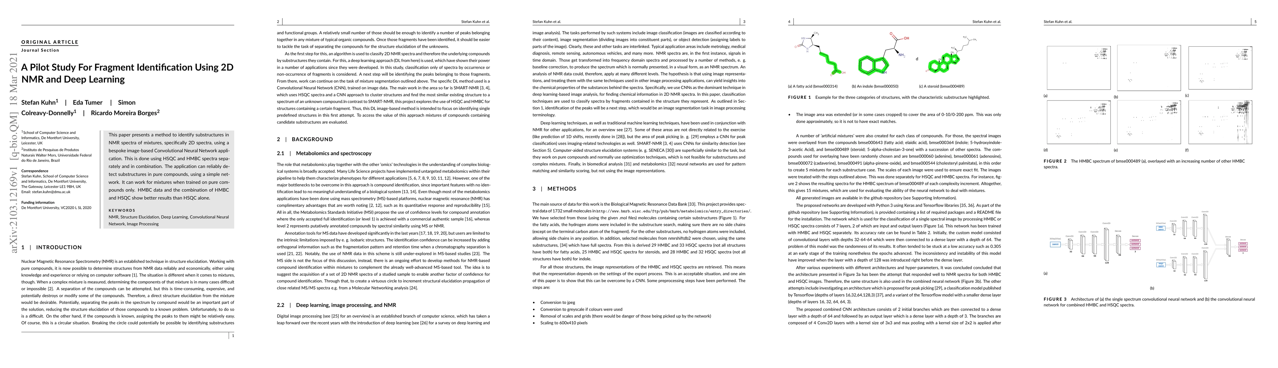 Thumbnail for A Pilot Study For Fragment Identification Using 2D NMR and Deep Learning