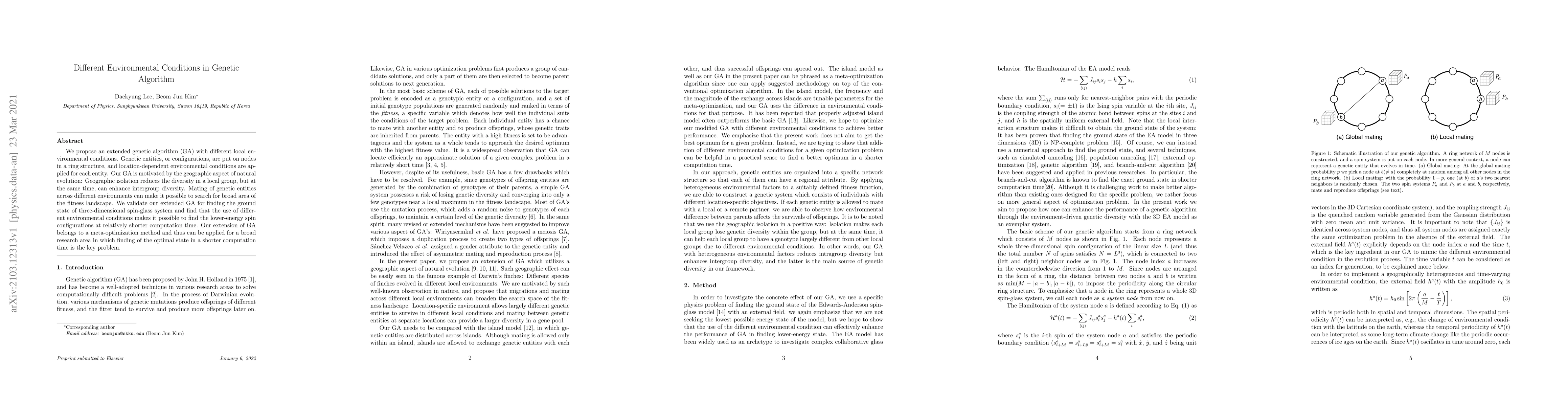 Thumbnail for Different Environmental Conditions in Genetic Algorithm