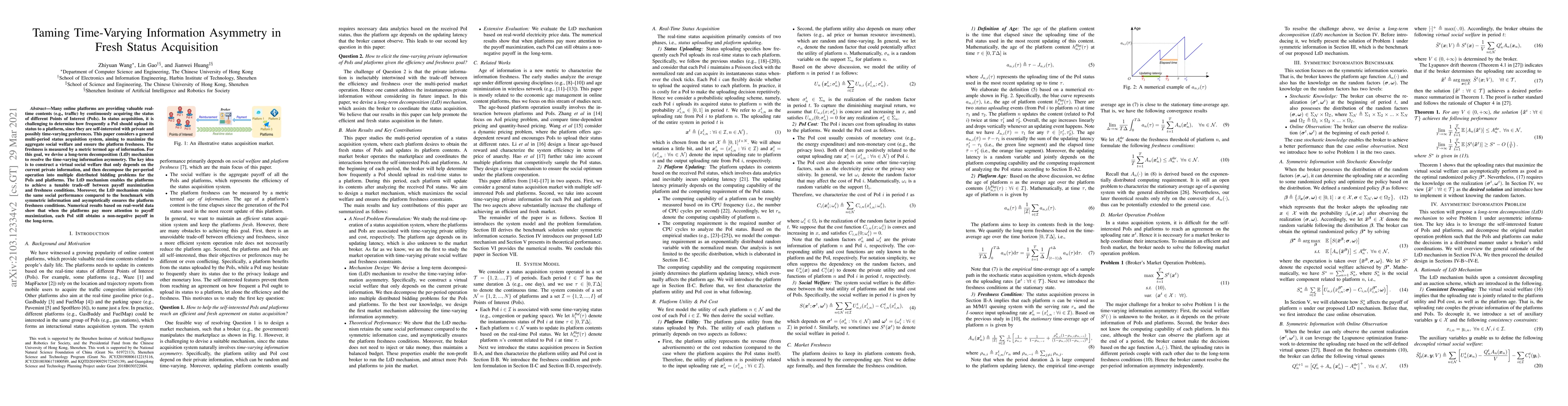 Thumbnail for Taming Time-Varying Information Asymmetry in Fresh Status Acquisition