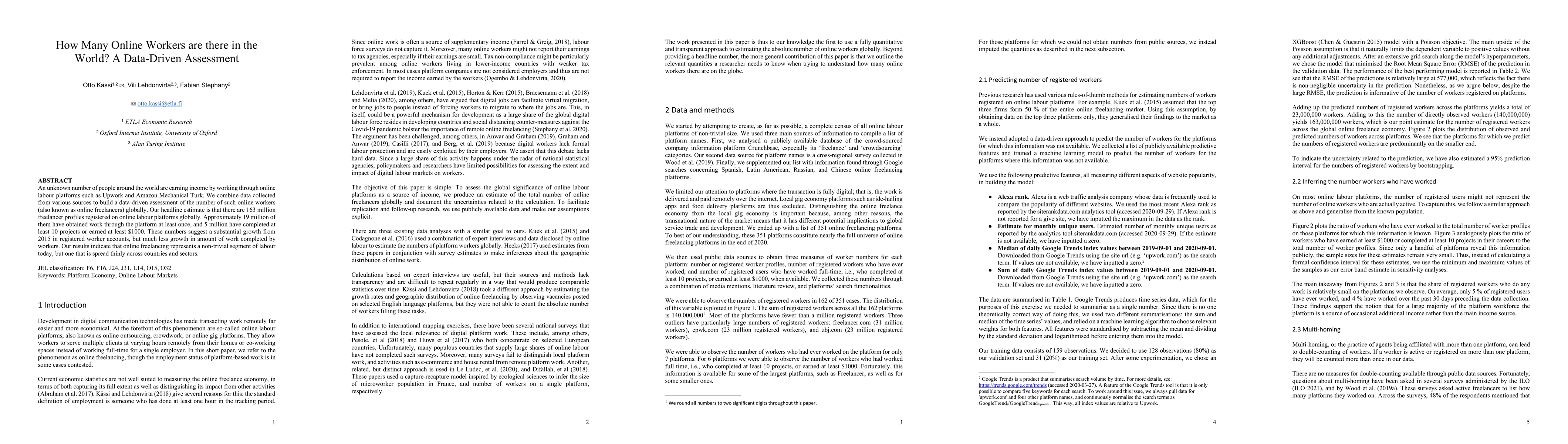 Thumbnail for How Many Online Workers are there in the World? A Data-Driven Assessment