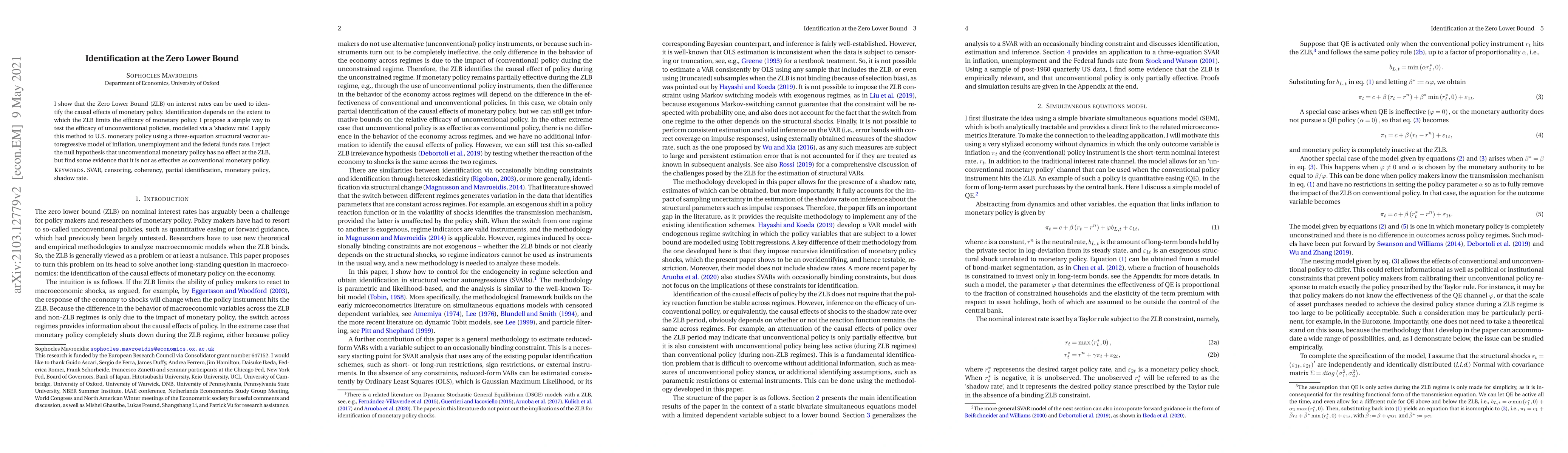 Thumbnail for Identification at the Zero Lower Bound