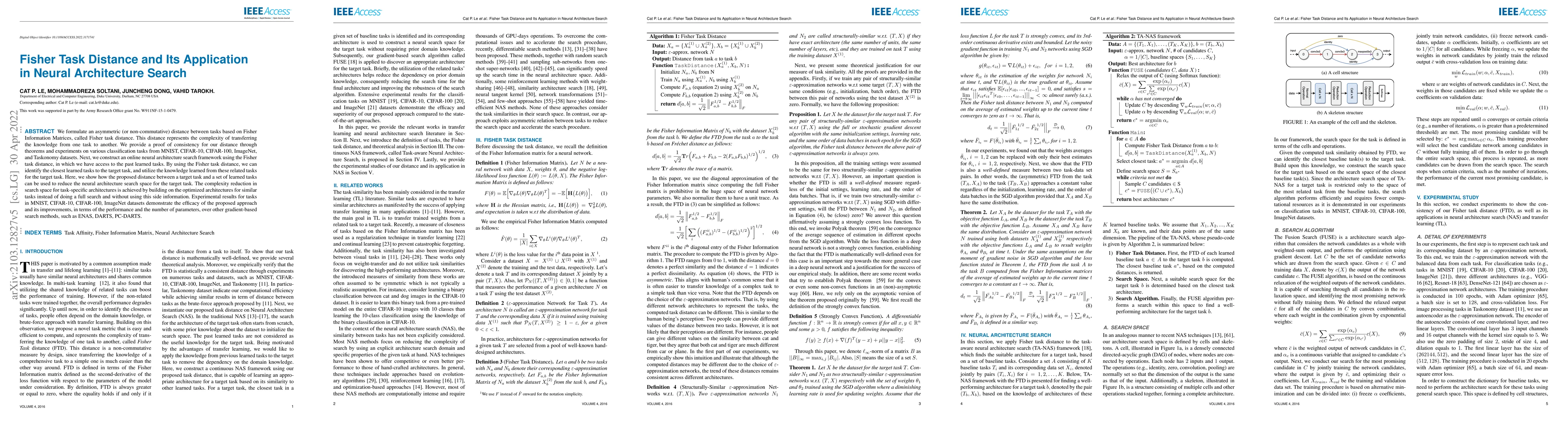 Thumbnail for Fisher Task Distance and Its Application in Neural Architecture Search