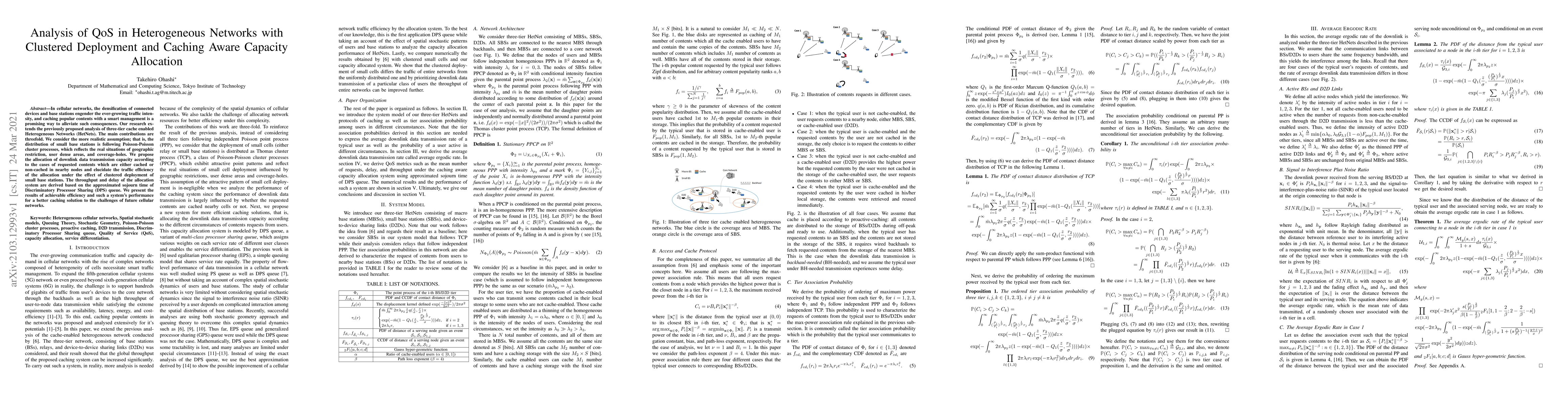 Thumbnail for Analysis of QoS in Heterogeneous Networks with Clustered Deployment and
  Caching Aware Capacity Allocation