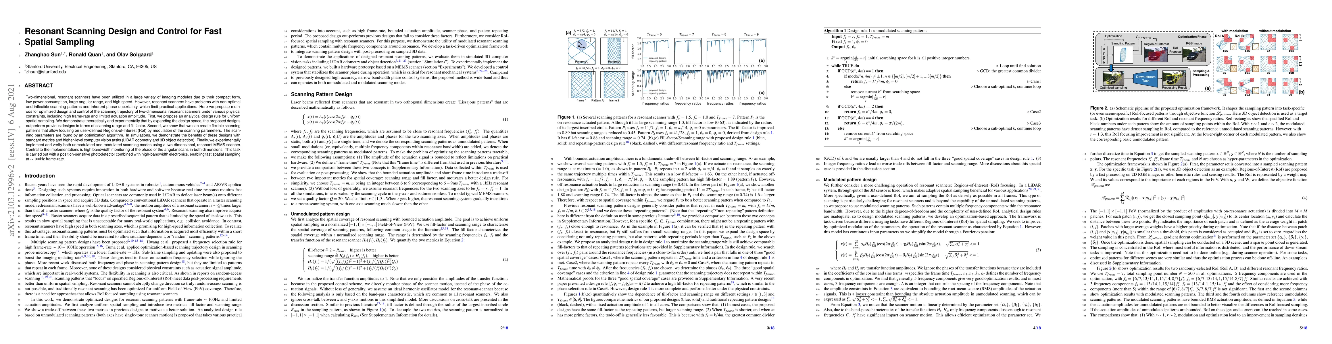 Thumbnail for Resonant Scanning Design and Control for Fast Spatial Sampling