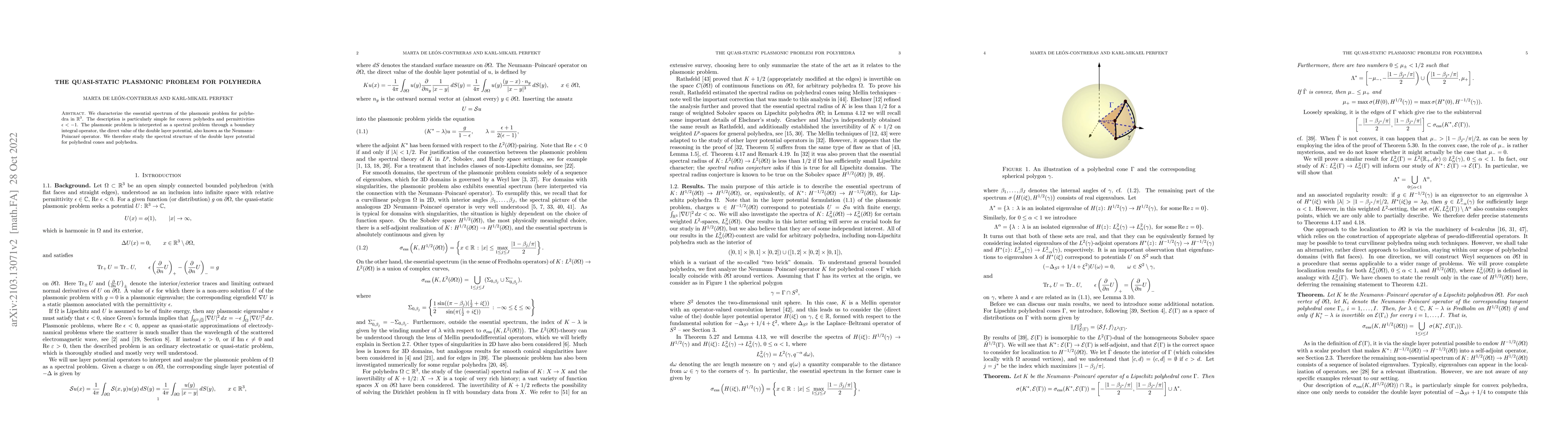 Thumbnail for The quasi-static plasmonic problem for polyhedra