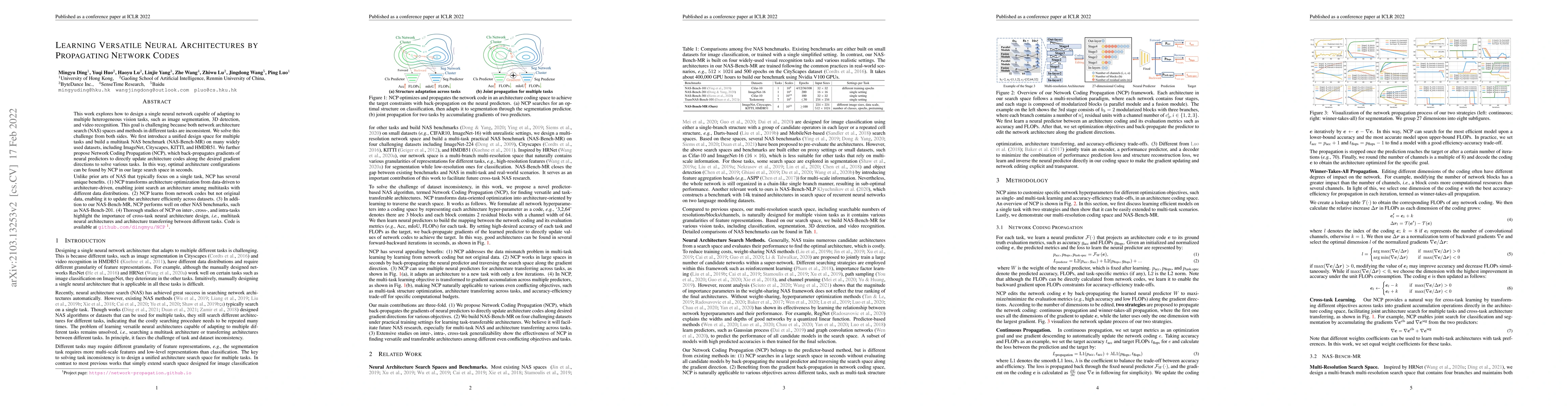 Thumbnail for Learning Versatile Neural Architectures by Propagating Network Codes