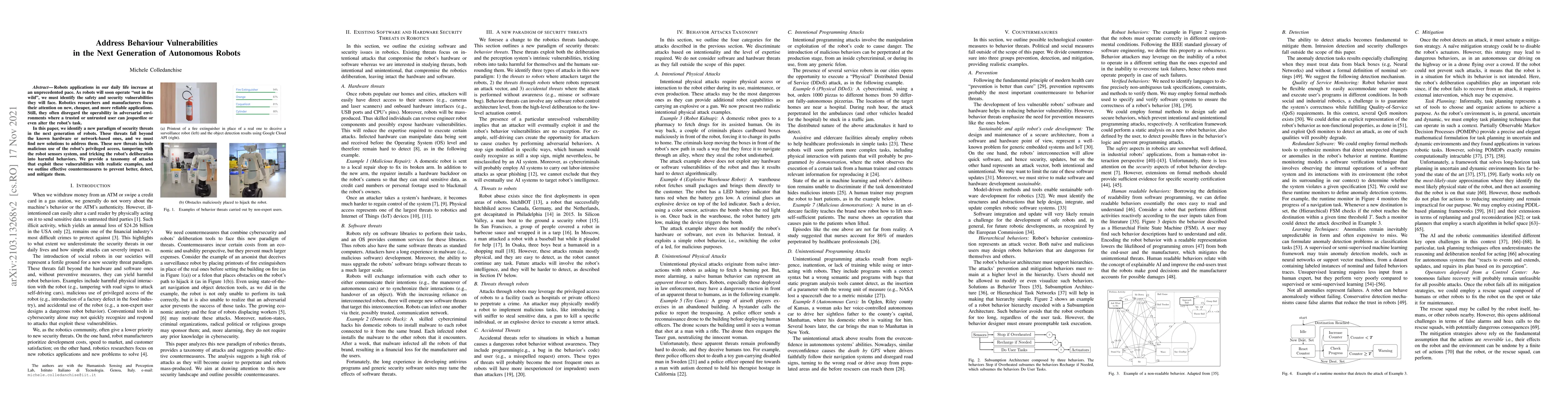 Thumbnail for Address Behaviour Vulnerabilities in the Next Generation of Autonomous
  Robots