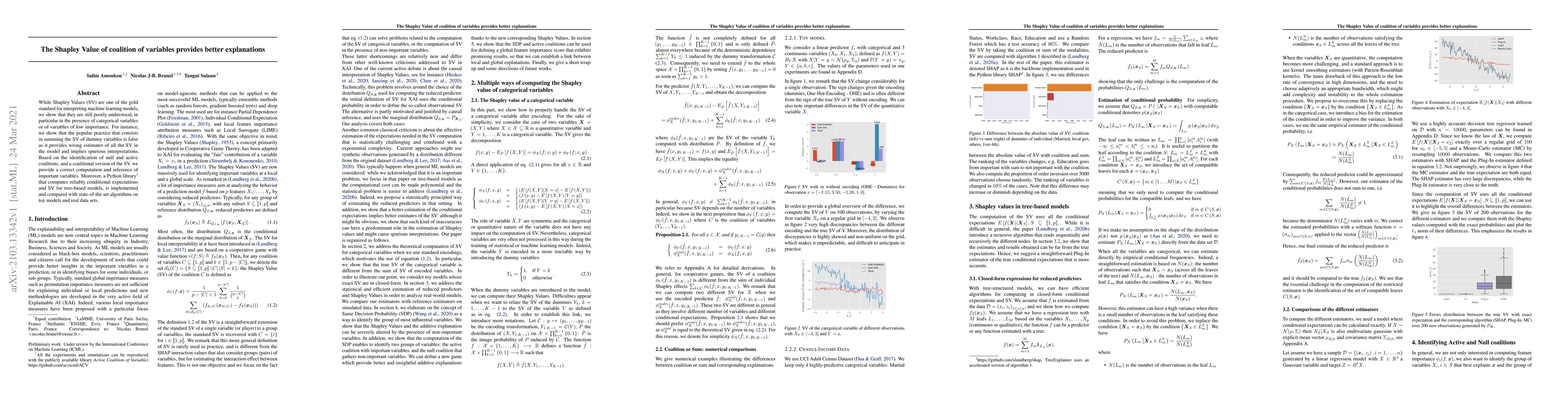 Thumbnail for The Shapley Value of coalition of variables provides better explanations