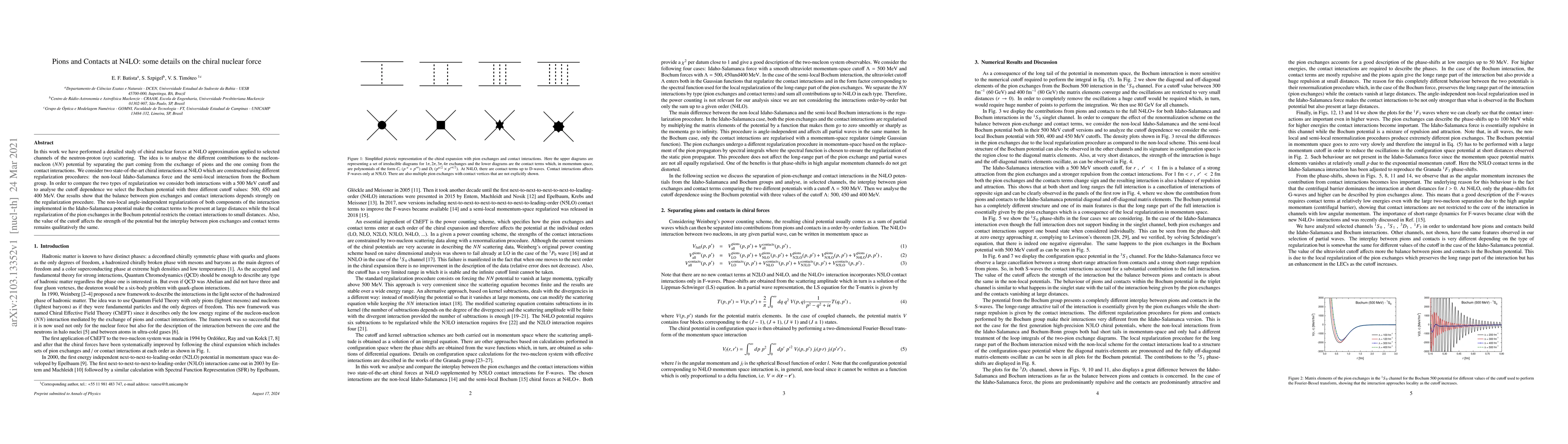 Thumbnail for Pions and Contacts at N4LO: Some details on the chiral nuclear force