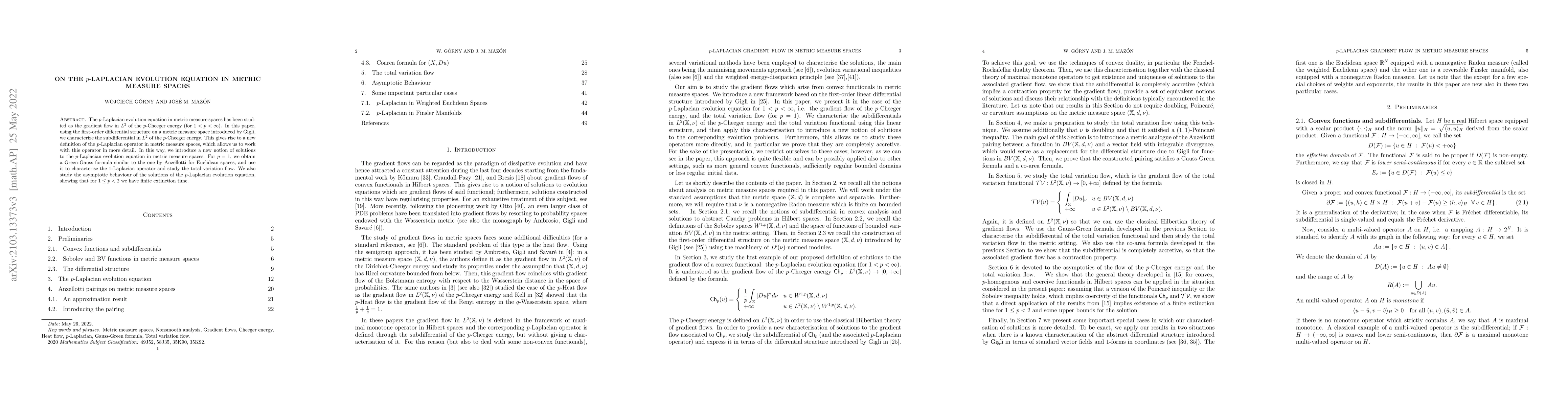 Thumbnail for On the $p$-Laplacian evolution equation in metric measure spaces