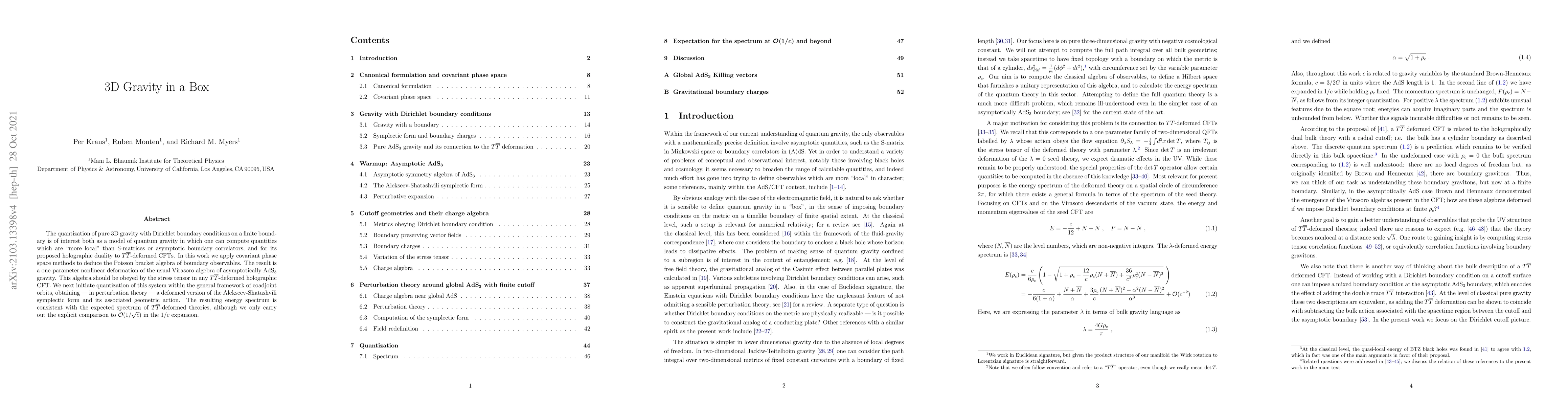 Thumbnail for 3D Gravity in a Box