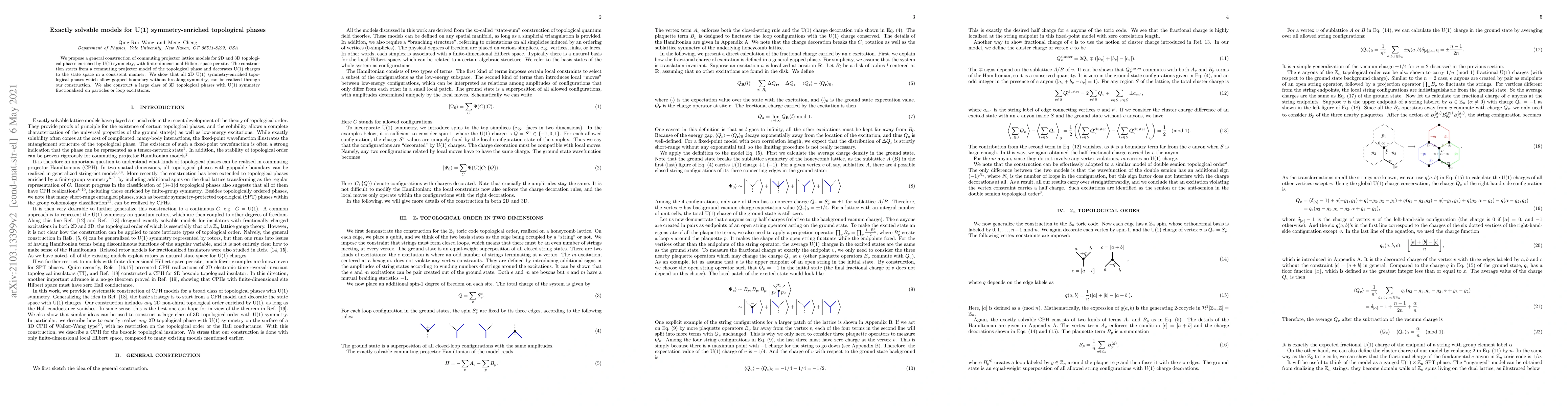 Thumbnail for Exactly solvable models for U(1) symmetry-enriched topological phases