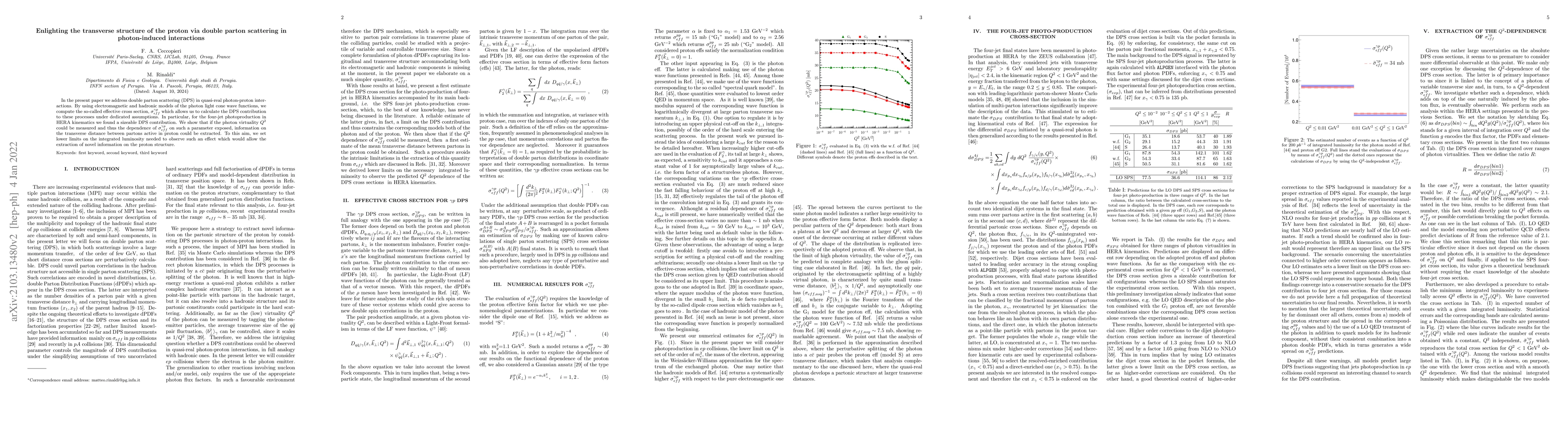 Thumbnail for Enlighting the transverse structure of the proton via double parton
  scattering in photon-induced interactions