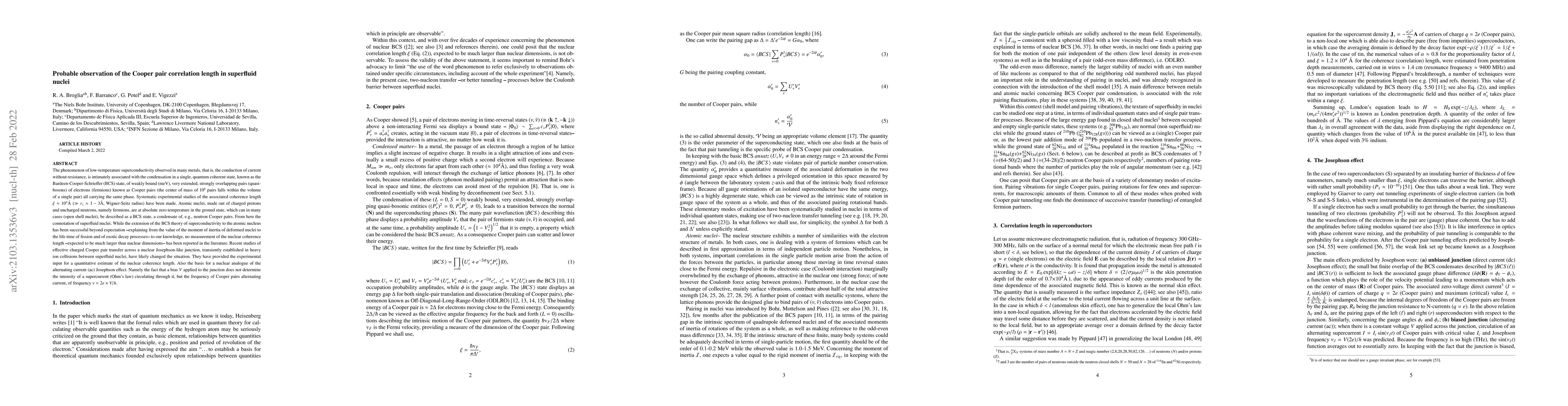 Thumbnail for Probable observation of the nuclear Cooper pair mean square radius in
  superfluid nuclei
