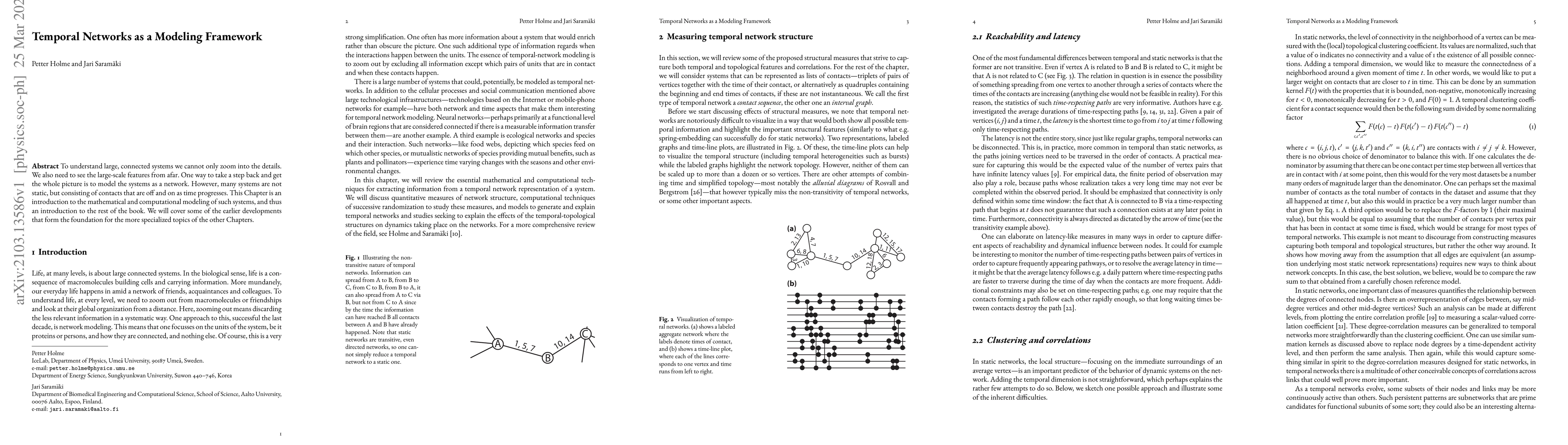 Thumbnail for Temporal networks as a modeling framework