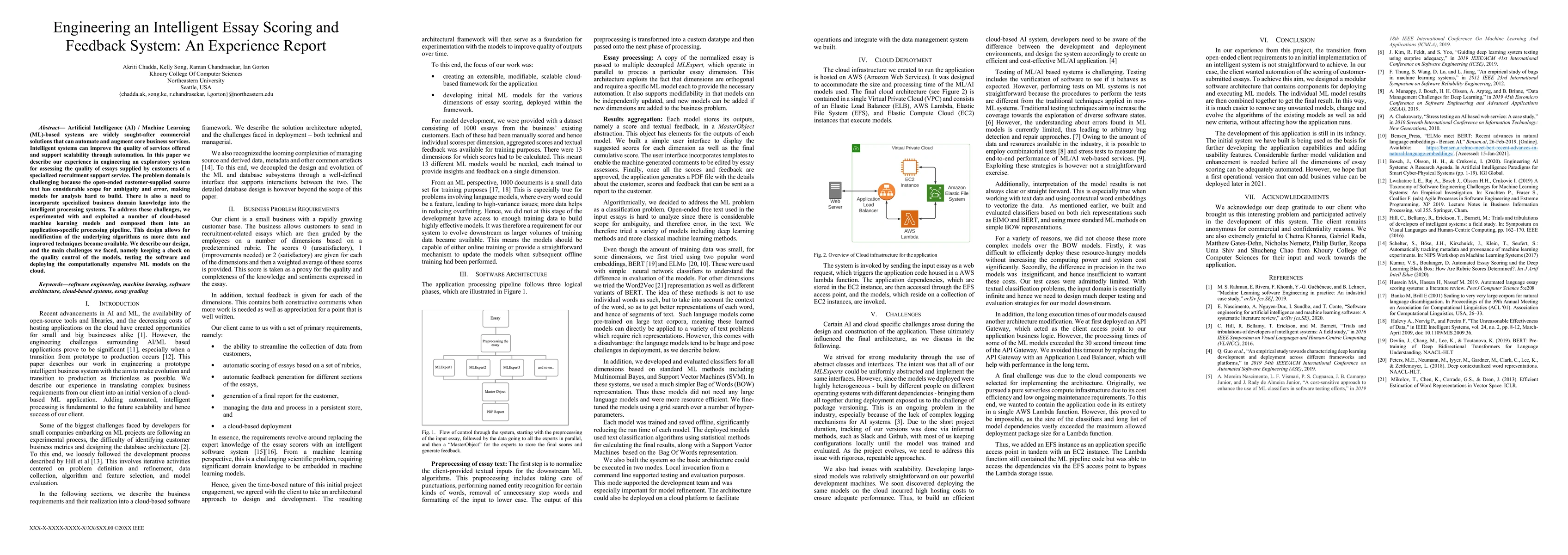 Thumbnail for Engineering an Intelligent Essay Scoring and Feedback System: An
  Experience Report
