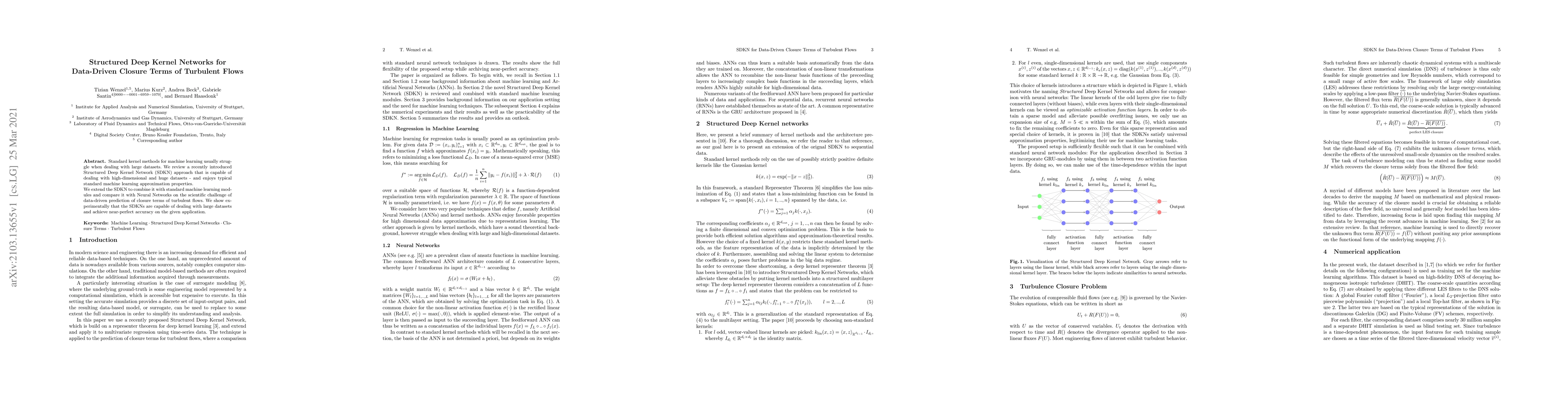 Thumbnail for Structured Deep Kernel Networks for Data-Driven Closure Terms of
  Turbulent Flows