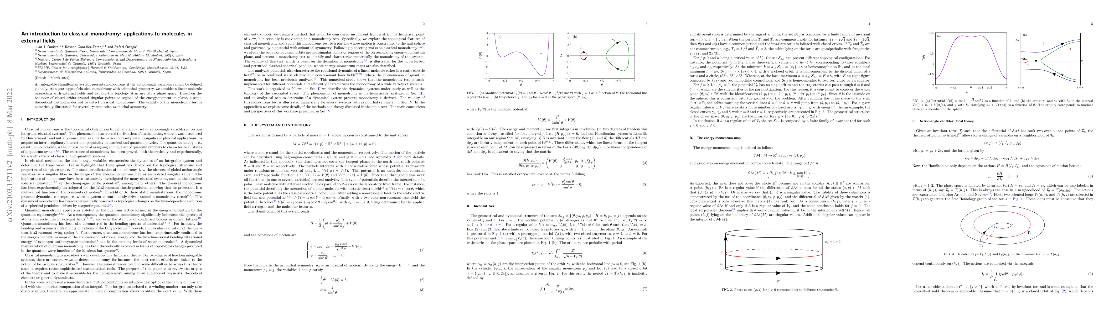 Thumbnail for An introduction to classical monodromy: applications to molecules in
  external fields