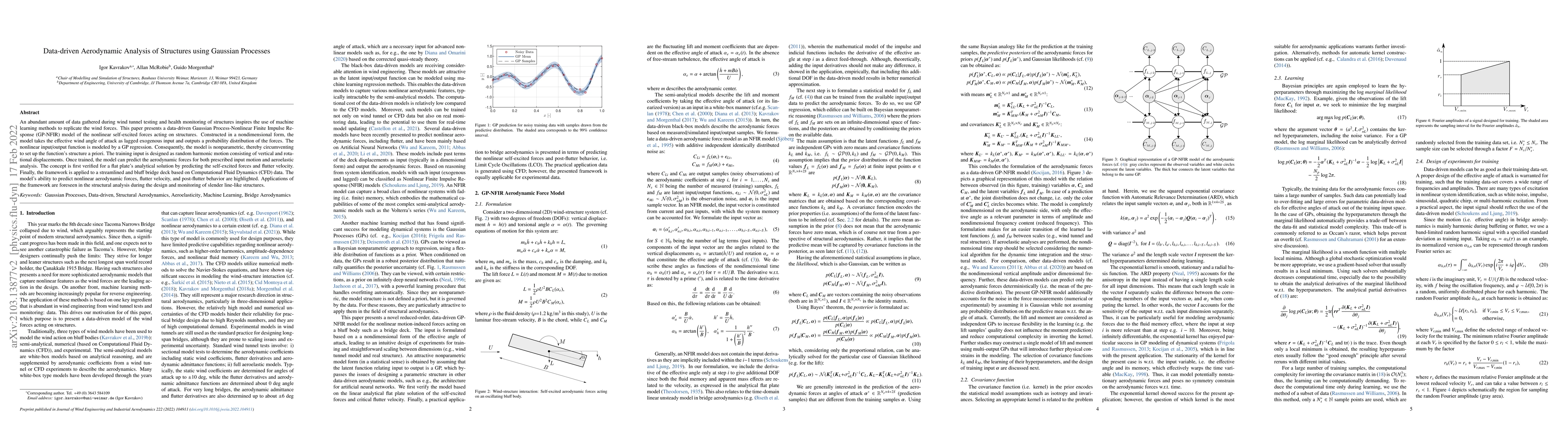 Thumbnail for Data-driven Aerodynamic Analysis of Structures using Gaussian Processes