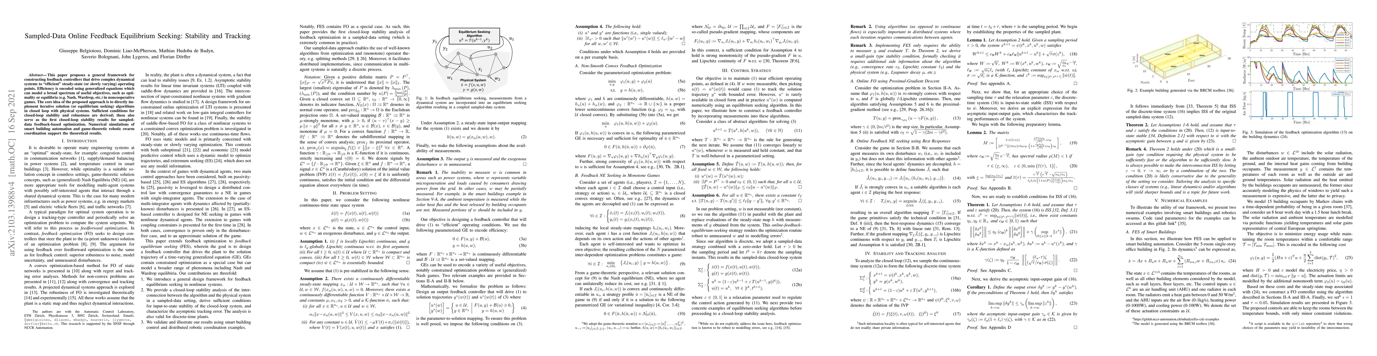 Thumbnail for Sampled-Data Online Feedback Equilibrium Seeking: Stability and Tracking