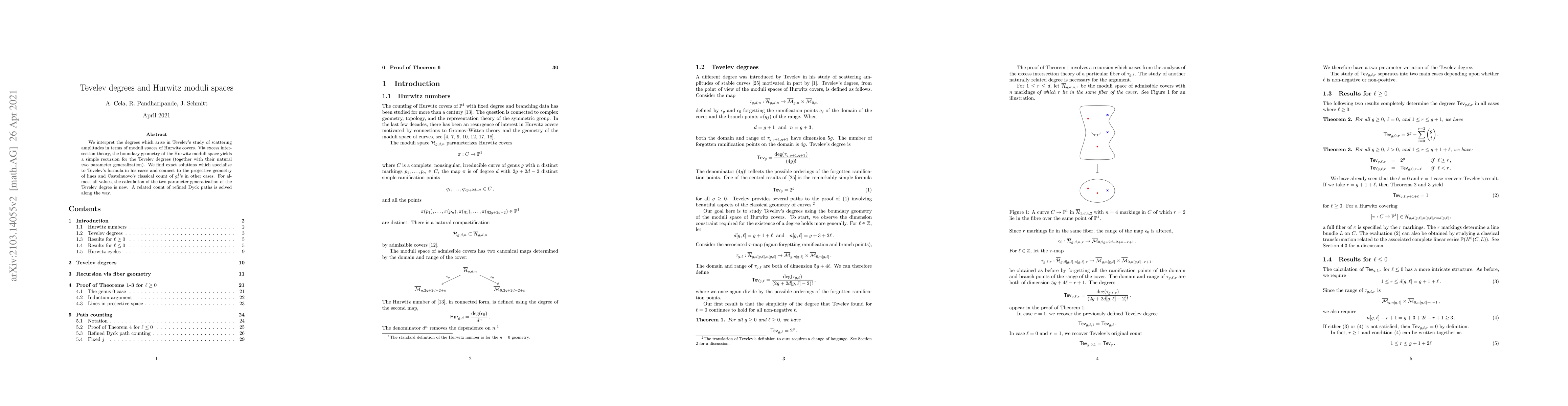 Thumbnail for Tevelev degrees and Hurwitz moduli spaces